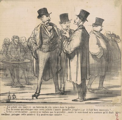 Jeg købte ... en tønde vin ... af Honoré Daumier