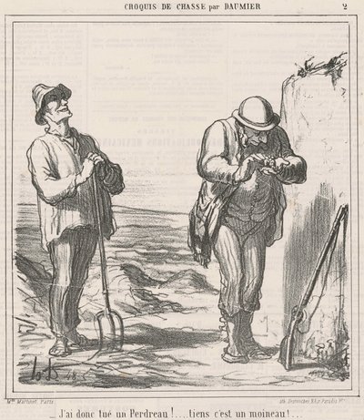 Så jeg dræbte en agerhøne! af Honoré Daumier
