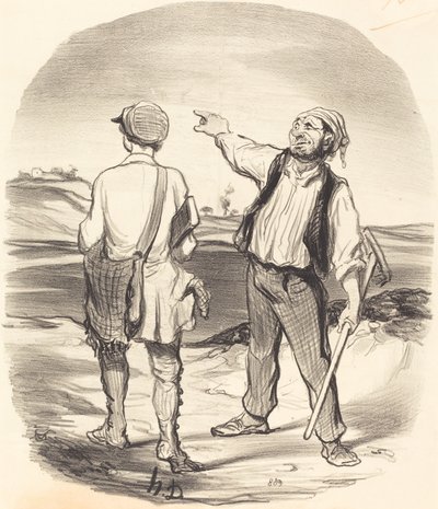 Jeg så en hare... for otte dage siden! af Honoré Daumier