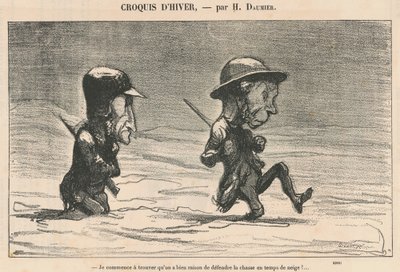 Jeg begynder at finde ... i snevejr! ... af Honoré Daumier