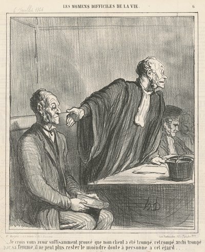Jeg tror, ​​jeg har... bevist for dig, at min klient... af Honoré Daumier