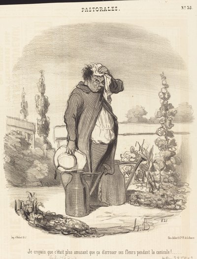 Jeg syntes det var sjovere end det... af Honoré Daumier