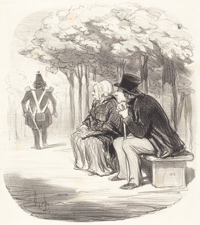 Jeg er ikke overrasket over, hvis kvinder har... smag... af Honoré Daumier