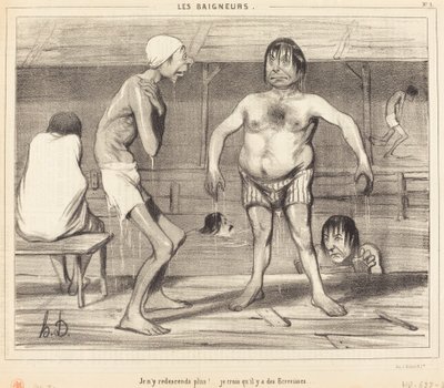 Jeg skal ikke tilbage derned igen!... Jeg tror... af Honoré Daumier