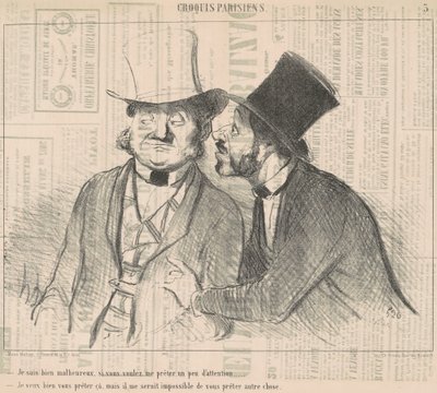 Jeg er meget ulykkelig, hvis du vil... af Honoré Daumier
