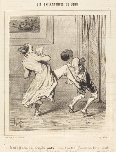 Jeg har allerede forbudt dig at kalde mig mester... af Honoré Daumier