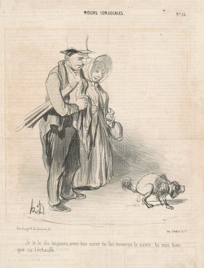 Jeg siger dig altid, med dit sukker... af Honoré Daumier