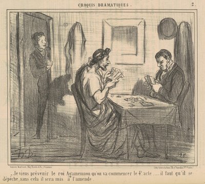 Jeg kommer for at advare kong Agamemnon... af Honoré Daumier