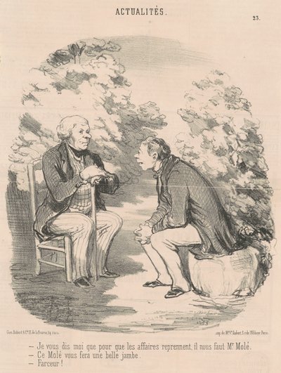 Jeg siger dig, at ... vi har brug for hr. Molé ... af Honoré Daumier