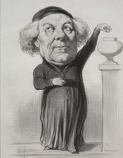 Jean Jacques Fayet, biskop af Orleans, 1849. af Honoré Daumier