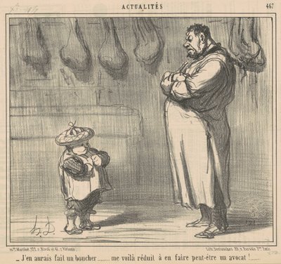 Jeg ville have lavet en slagter... af Honoré Daumier