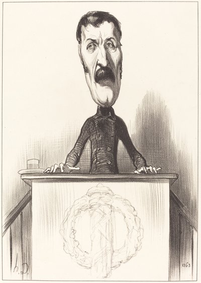 Jules Bastide af Honoré Daumier