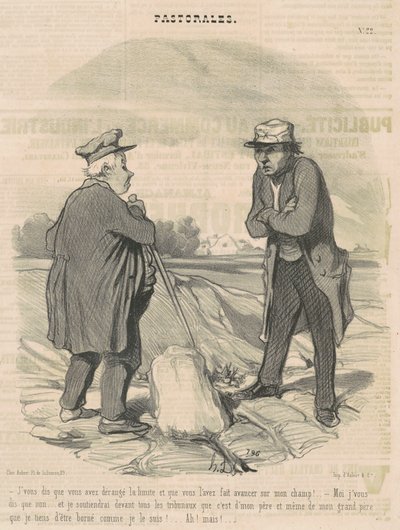 Jeg siger dig, at du forstyrrede grænsen... af Honoré Daumier