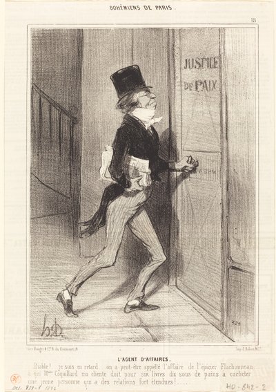 Forretningsagent af Honoré Daumier