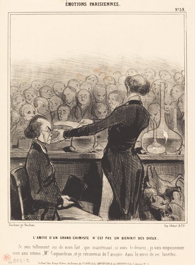 En stor kemikers venskab... af Honoré Daumier