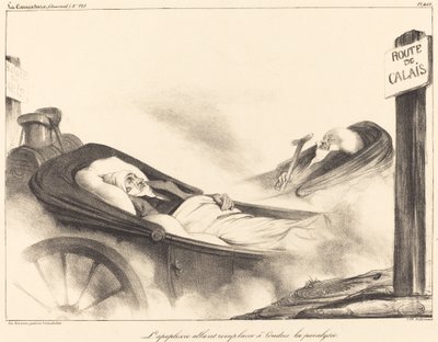 Apoplexy vil erstatte lammelse i London af Honoré Daumier
