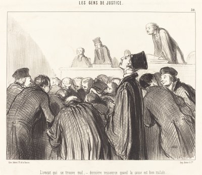 Advokaten, der er syg af Honoré Daumier