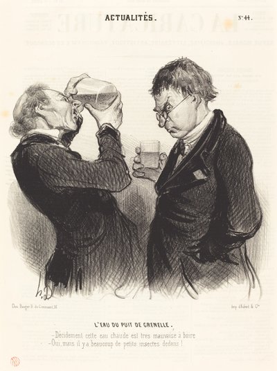 Vand fra Grenelle-brønden af Honoré Daumier