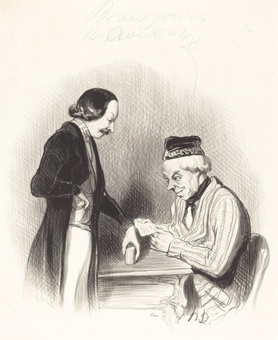 Én billet rabat af Honoré Daumier