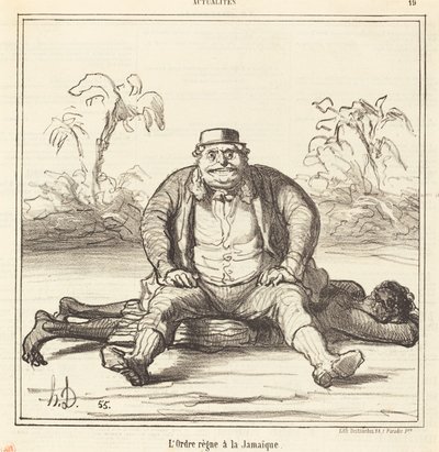Ordenen hersker i Jamaica af Honoré Daumier