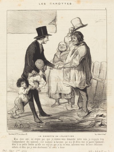 Valgets gulerod af Honoré Daumier