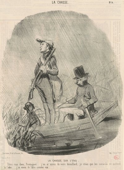 Jagt på vandet af Honoré Daumier