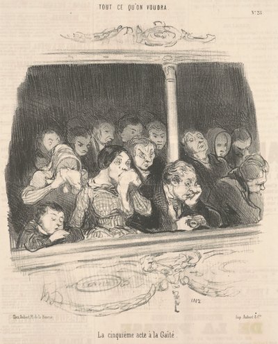 Femte akt har munterhed af Honoré Daumier