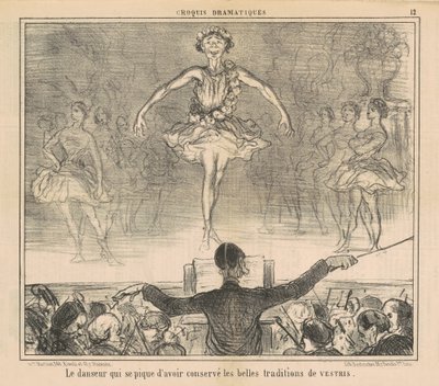 Danseren, der er stolt af at have holdt... af Honoré Daumier