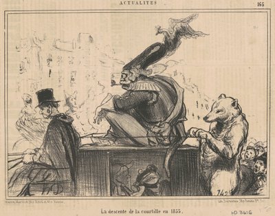 Courtillens nedstigning i 1855 af Honoré Daumier