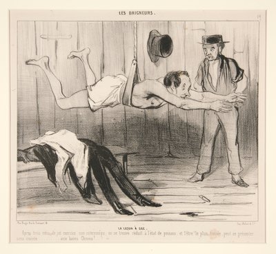 Lektionen var tør. Efter tre måneder med denne øvelse af Honoré Daumier
