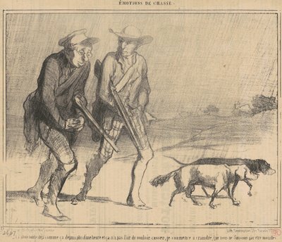 Regnen har faldet sådan her i... af Honoré Daumier