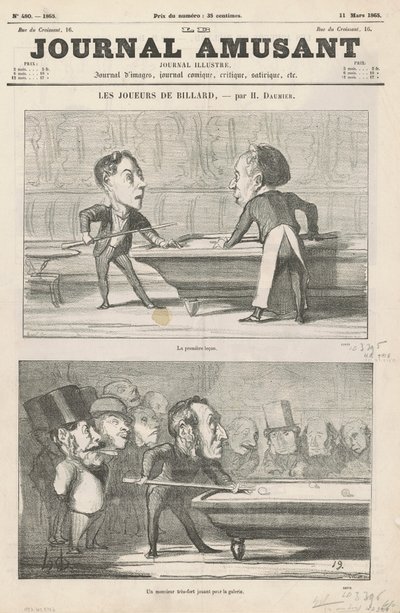 Den første lektion...; En mand ... ; Limet under tape; To amatører fra forstæderne af Honoré Daumier