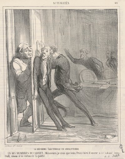 valgreform i england af Honoré Daumier