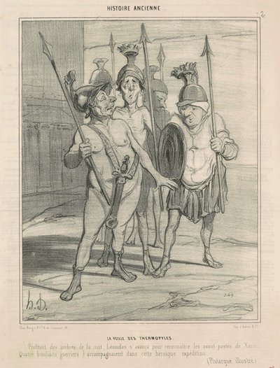 Dagen før Thermopylae af Honoré Daumier