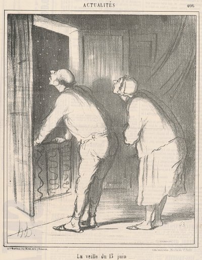 Dagen før den 13. juni af Honoré Daumier