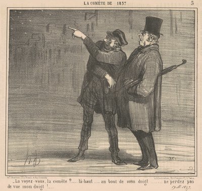 Ser du kometen? ... Deroppe ... af Honoré Daumier