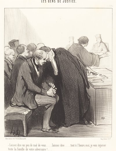Lad os sige lidt dårligt om dig... af Honoré Daumier