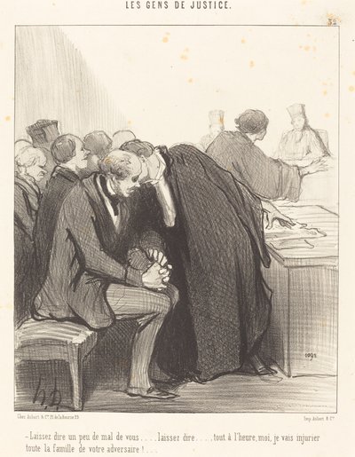 Lad os sige lidt dårligt om dig... af Honoré Daumier