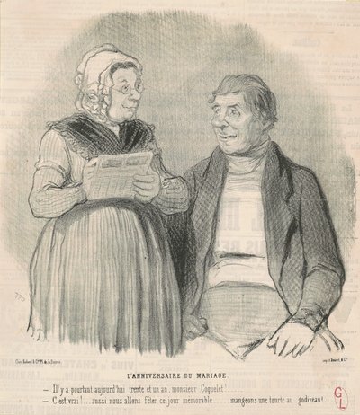 bryllupsdag af Honoré Daumier