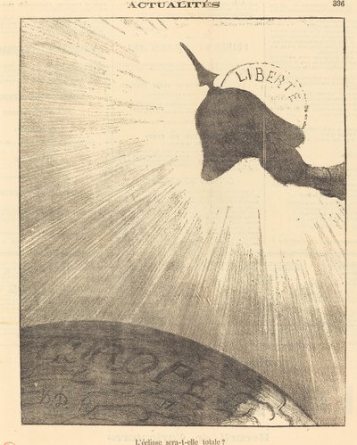 Vil formørkelsen være total? af Honoré Daumier