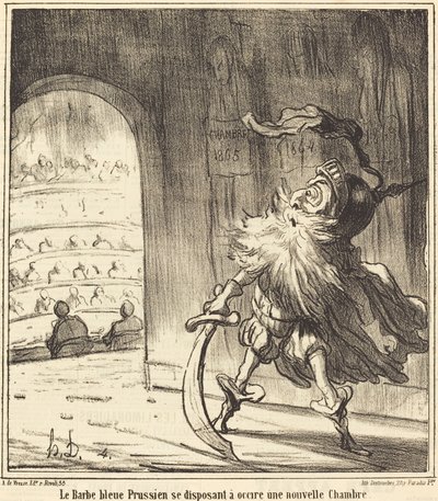 Det preussiske blåskæg... af Honoré Daumier