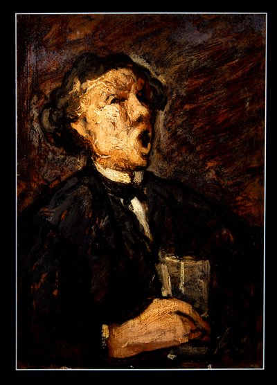 Le Bureur Chantant (panel) af Honoré Daumier