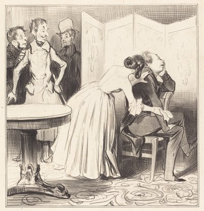 Chevalier des Adrets er elskeren... af Honoré Daumier