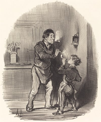 Filosoffen Chiffonnier af Honoré Daumier