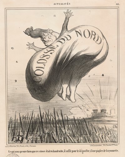 The Colossus of the North (Hvad viser sig godt for os af Honoré Daumier