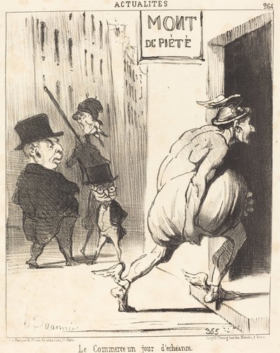 Udløb dag handel af Honoré Daumier