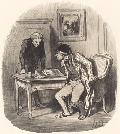 Er kontoen korrekt?... af Honoré Daumier