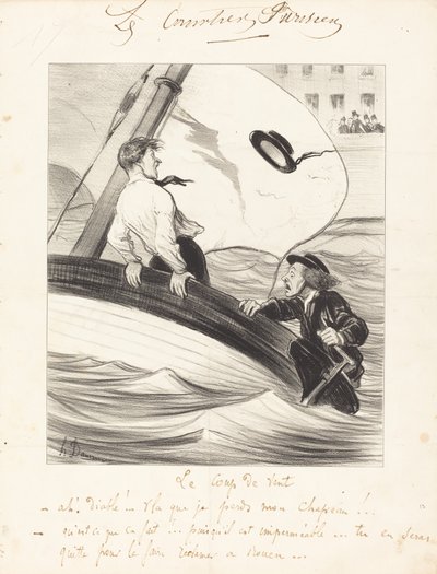 Vindstødet af Honoré Daumier