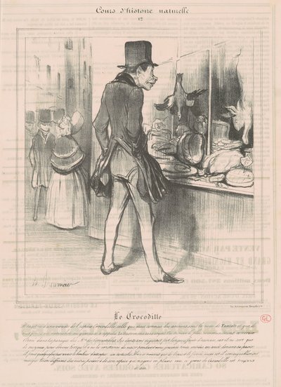 Krokodillen af Honoré Daumier
