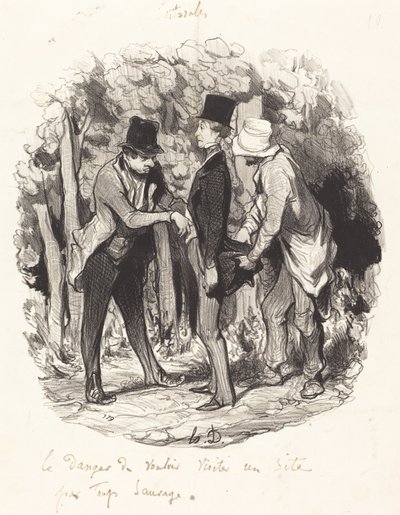 Faren ved... at besøge et websted, der er for vildt af Honoré Daumier